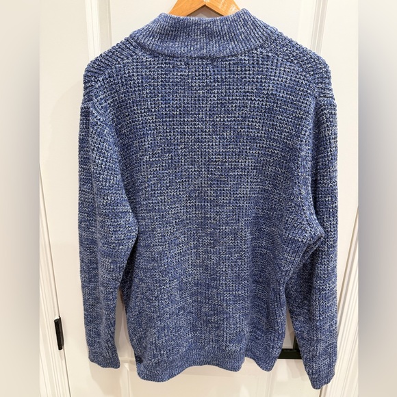 Ash & Erie Men's Blue Zip-Up Sweater - Picture 3 of 5